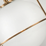 Подвесной светильник с белым плафоном в форме шара в арочной подвеске Hinkley варинант исполнения - 18 | Loft Concept в Орле