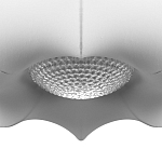 Подвесной светильник с белым фигурным абажуром и мягкими волнистыми краями Cloud Motion  варинант исполнения - 6 | Loft Concept в Орле