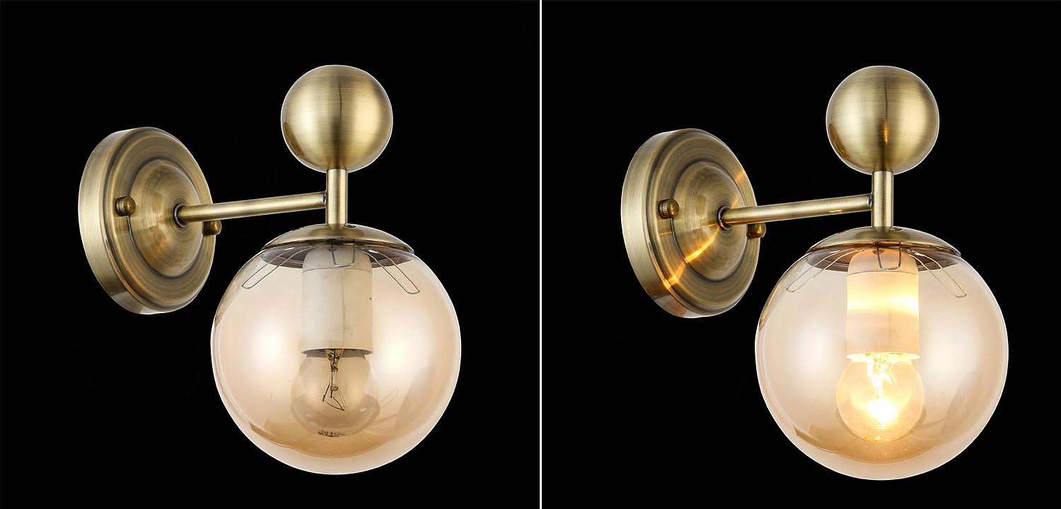 Бра Demian Bronze Wall Lamp Бра Demian Bronze Wall Lamp - Loft-Concept в Орле