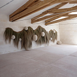 Большая дизайнерская Инсталляция из соломы RAFFIA Installation  варинант исполнения - 6 | Loft Concept в Орле