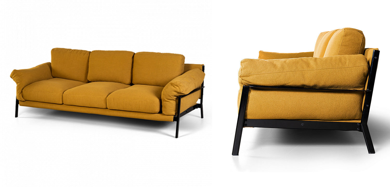Диван Harald Mustard Sofa Диван Harald Mustard Sofa - Loft-Concept в Орле