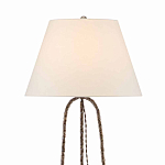 Торшер с конусовидным тканевым абажуром и фактурным каркасом Industrial Profile варинант исполнения - 2 | Loft Concept в Орле