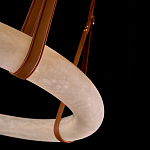 Люстра в форме обруча из натурального камня Minerals of Light варинант исполнения - 3 | Loft Concept в Орле