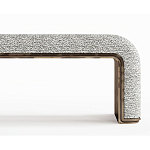 Банкетка Forli с элегантными латунными вставками  варинант исполнения - 2 | Loft Concept в Орле