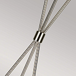 Торшер на трех тонких перекрещенных ножках с белым конусным абажуром из льна Feiss варинант исполнения - 7 | Loft Concept в Орле