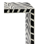 Консоль Дизайнерская Kenya Console ZEBRA Bone Inlay black варинант исполнения - 2 | Loft Concept в Орле