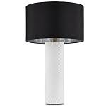 Настольная лампа с белым фактурным корпусом и черным абажуром Twisted варинант исполнения - 4 | Loft Concept в Орле