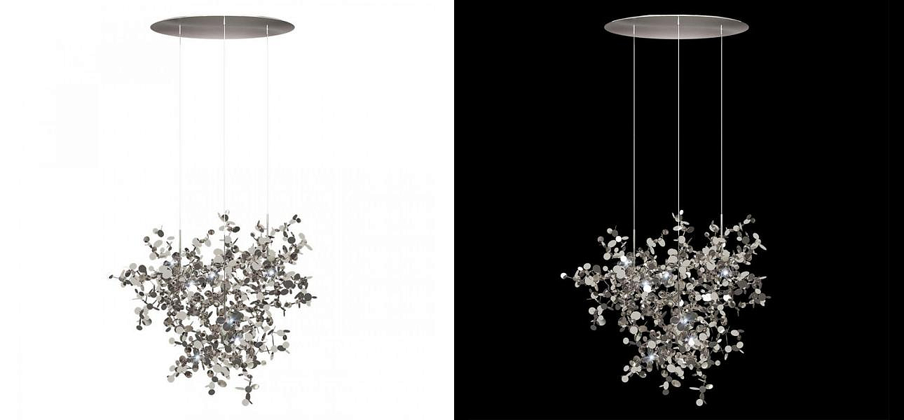 Люстра Terzani Argent Suspension Silver Pendant lamp диаметр 85 Люстра Terzani Argent Suspension Silver Pendant lamp диаметр 85 - Loft-Concept в Орле