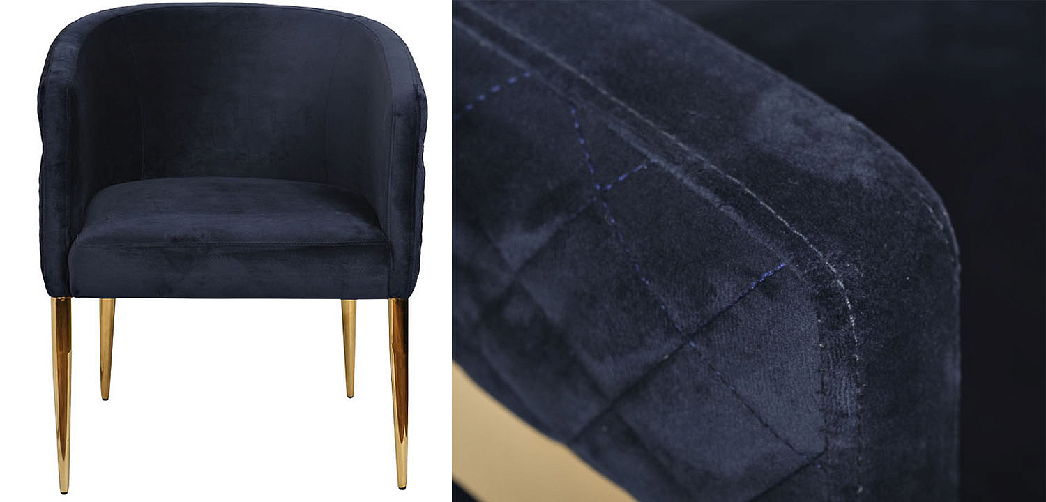 Полукресло Jhon blue velour Полукресло Jhon blue velour - Loft-Concept в Орле