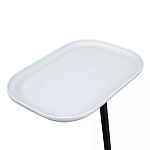 Столик приставной с прямоугольной серой столешницей Steel Stable Table варинант исполнения - 4 | Loft Concept в Орле