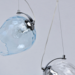 Люстра линейная с 5-ю разноцветными стеклянными плафонами Kaleido варинант исполнения - 8 | Loft Concept в Орле