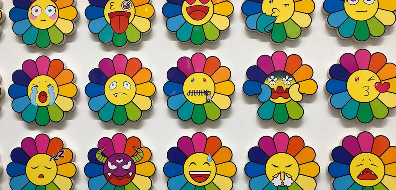 Арт-объекты на стену веселые цветы Takashi Murakami flower Арт-объекты на стену веселые цветы Takashi Murakami flower - Loft-Concept в Орле