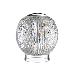 Настольная лампа с прозрачным шарообразным плафоном на цилиндрической подставке Crystal Globule варинант исполнения - 5 | Loft Concept в Орле