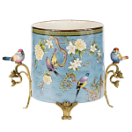 Фарфоровое кашпо с птицами Eden Garden варинант исполнения - 1 | Loft Concept в Орле