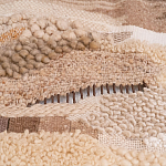 Тканый вручную монументальный настенный гобелен Earth Flow варинант исполнения - 2 | Loft Concept в Орле