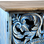 Комод с резным фасадом Blue Carved Chest of Drawers варинант исполнения - 4 | Loft Concept в Орле