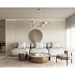 Люстра подвесная светодиодная в виде волнообразной ленты Ribbon Vortex варинант исполнения - 26 | Loft Concept в Орле