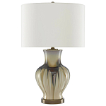 Настольная лампа фарфоровая с тканевым абажуром Caramel  варинант исполнения - 2 | Loft Concept в Орле