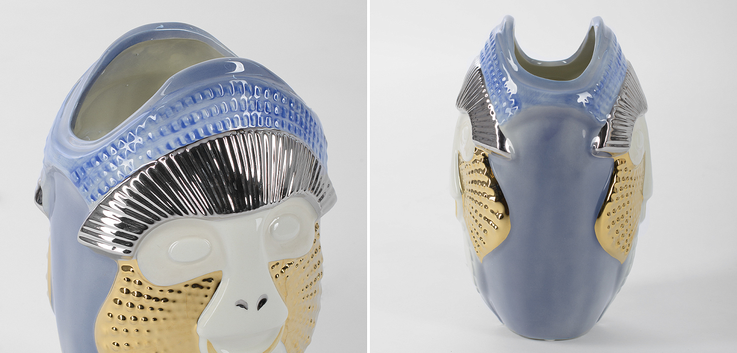 Ваза Primates Kandti Decoration blue Ваза Primates Kandti Decoration blue - Loft-Concept в Орле