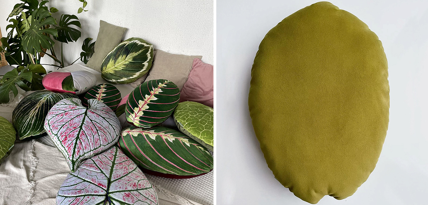 Декоративная подушка Botanical Cushion Calathea Medallion Декоративная подушка Botanical Cushion Calathea Medallion - Loft-Concept в Орле