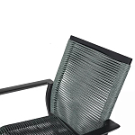 Стул темно-серый с высокой плетеной спинкой и сиденьем Braided Strength варинант исполнения - 8 | Loft Concept в Орле