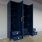 Большой шкаф с витриной Elsa Dreams Blue варинант исполнения - 3 | Loft Concept в Орле