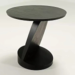 Дизайнерский журнальный столик чёрный с круглой столешницей Arycy варинант исполнения - 8 | Loft Concept в Орле