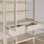 Витрина Primo со стеклянными фасадами и буфетом шпон Светлый дуб варинант исполнения - 7 | Loft Concept в Орле