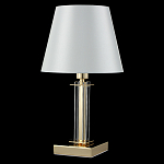 Настольная лампа с белым тканевым абажуром в форме конуса Laurent варинант исполнения - 8 | Loft Concept в Орле