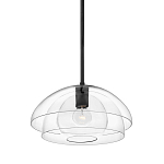 Подвесной светильник с прозрачным двойным стеклянным плафоном в форме купола и внутренней сферой Hinkley варинант исполнения - 1 | Loft Concept в Орле