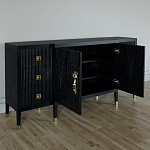 Большой Комод-буфет Elsa Dreams Black с ящиками варинант исполнения - 5 | Loft Concept в Орле