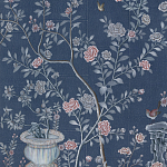 Обои ручная роспись Houghton Dark Blue варинант исполнения - 4 | Loft Concept в Орле