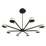 Люстра черного цвета на штанге Noir Supernova варинант исполнения - 4 | Loft Concept в Орле