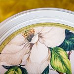 Стул светло-серый из натурального бука с изображением птиц и цветов Blooming Birds варинант исполнения - 5 | Loft Concept в Орле