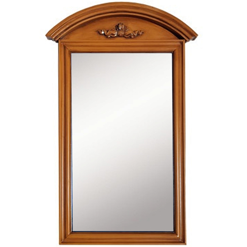 Настенное зеркало в деревянной раме орехового цвета Guirlande de Roses Walnut Color Mirror Орех Настенное зеркало в деревянной раме орехового цвета Guirlande de Roses Walnut Color Mirror Орех в Орле | Loft Concept