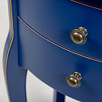 Синяя тумба на фигурных ножках Shelby варинант исполнения - 6 | Loft Concept в Орле