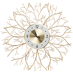 Часы настенные из металла золотые с белым циферблатом Current Time варинант исполнения - 1 | Loft Concept в Орле