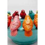 Декоративное дизайнерское блюдо разноцветные попугаи  варинант исполнения - 4 | Loft Concept в Орле