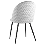 Мягкий стул в сером велюре Miruna Chair варинант исполнения - 4 | Loft Concept в Орле