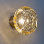 Бра с круглым плафоном из прозрачного стекла с пузырьками воздуха Effervia  варинант исполнения - 2 | Loft Concept в Орле