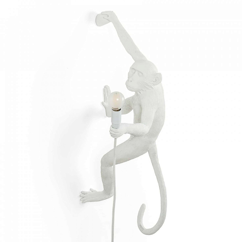 Бра Seletti The Monkey Lamp Hanging Version Right Белый Бра Seletti The Monkey Lamp Hanging Version Right Белый в Орле | Loft Concept