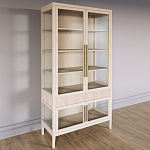 Витрина Primo со стеклянными фасадами и 2 ящиками Светлый дуб варинант исполнения - 2 | Loft Concept в Орле