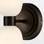 Бра для ванных комнат вертикальное с двумя матовыми белыми стеклянными плафонами Hinkley варинант исполнения - 3 | Loft Concept в Орле