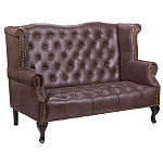 Диван из натуральной кожи на 4-х деревянных ножках из массива бука Thomas Seating brown варинант исполнения - 1 | Loft Concept в Орле