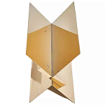 Дизайнерский журнальный стол фигурный золотого цвета Ufuri варинант исполнения - 1 | Loft Concept в Орле