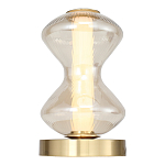 Настольная лампа светодиодная с волнообразным стеклянным плафоном Amphora of Light варинант исполнения - 3 | Loft Concept в Орле