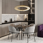 Кольцевая люстра с хрустальным декором Maude Crystal Chandelier варинант исполнения - 5 | Loft Concept в Орле