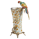 Ваза фарфоровая с птицей на бронзовой ветке Garden of Eden варинант исполнения - 1 | Loft Concept в Орле