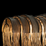 Люстра подвесная с металлическими цепочками и изогнутыми металлическими дугами 72 см Atlantis Chain варинант исполнения - 10 | Loft Concept в Орле