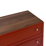Комод красный из массива бука с 3-мя ящиками Wenge Light варинант исполнения - 4 | Loft Concept в Орле